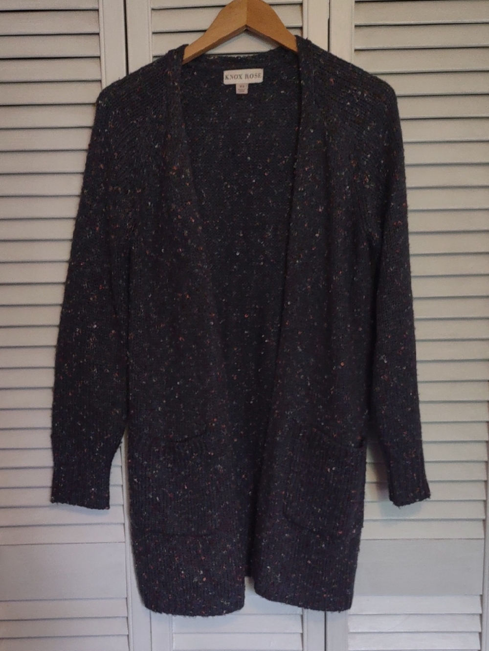 Beautiful Knox Rose Tweedy Marled Cardigan XS S